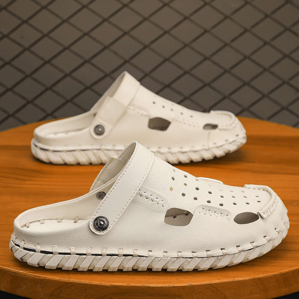 CYYTL Mens Sandals Fashion Summer Leather Platform Male Slippers Casual Outdoor Ankle Beach Shoes Fisherman Sport Walking