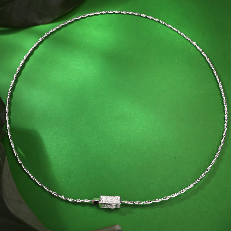 Unique Sterg Sier Starry Necklace, Italian Imported, Gift for Unisex