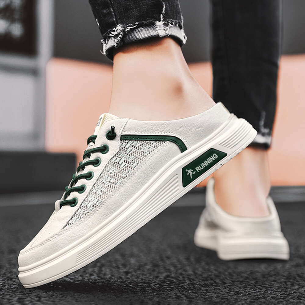 CYYTL Men Shoes Mesh Summer Casual Fisherman Slippers Slip On Loafers Platform Sneakers Fashion Sport Outdoor Tennis Flat