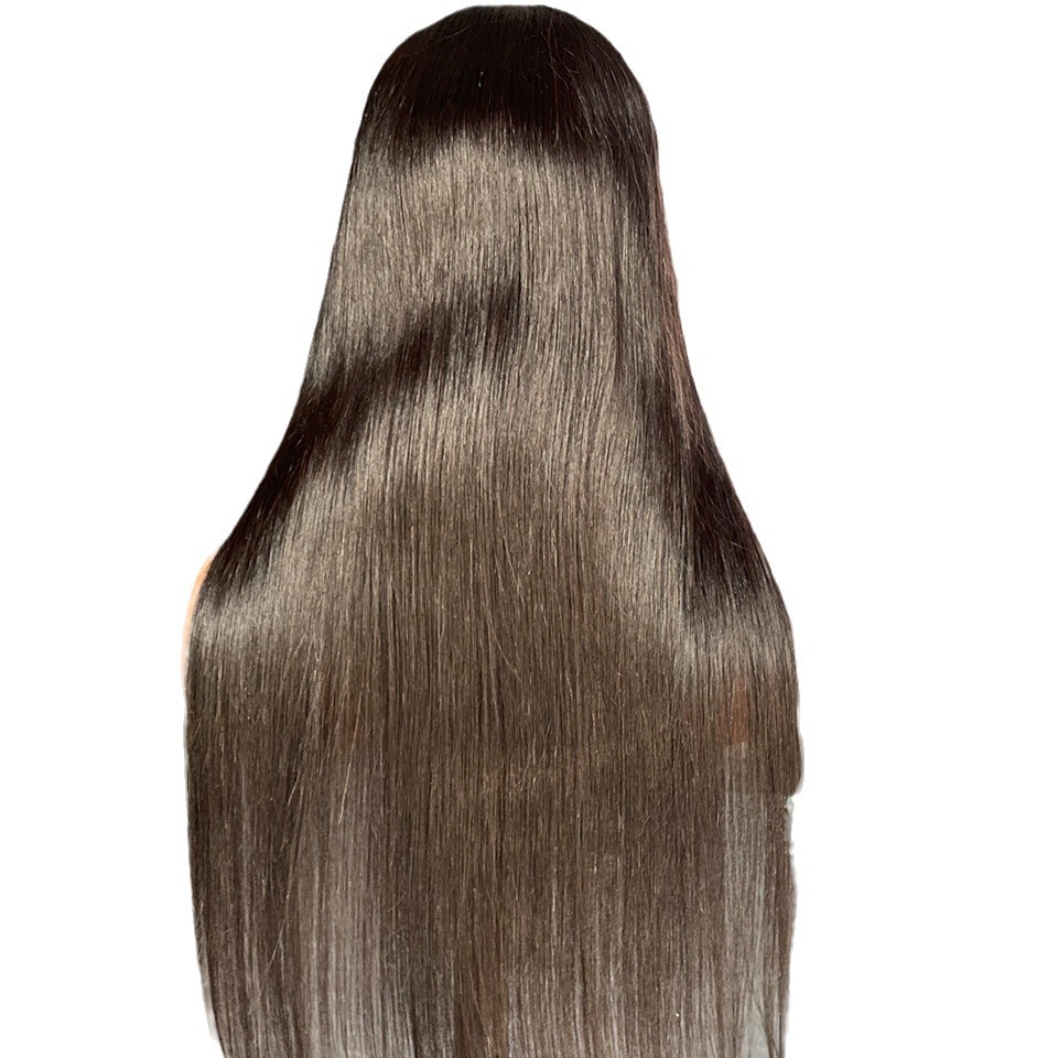 150% Density 4X4 Straight Lace Closure Wigs Human Hair Black Lace Front Wigs Straight Hair Natural Color Pre Plucked With Baby Hair Women Long Hair Wi