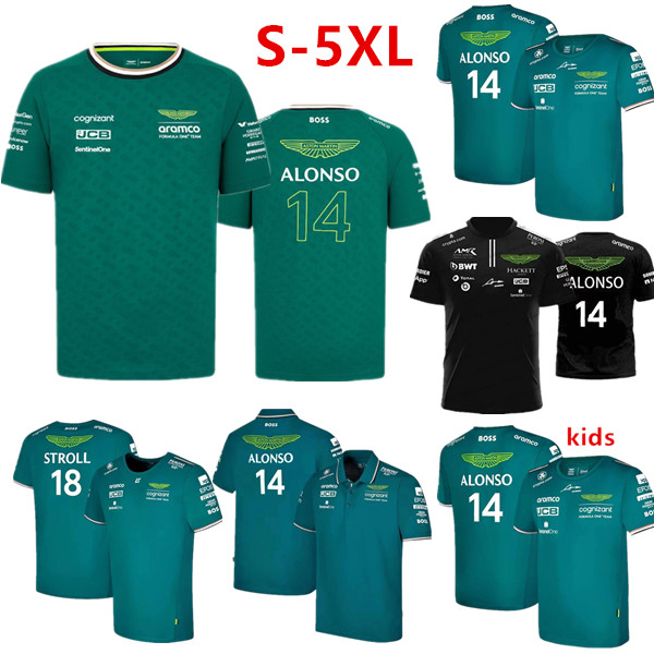 kids Men's T-Shirts Aston Martin Jersey T-shirt AMF1 2023 Official Mens Fernando Alonso T-Shirt Formula 1 Racing Suit F1 Shirt MOTO Motorcyc Tees 0228H23 16-26 S-5XL