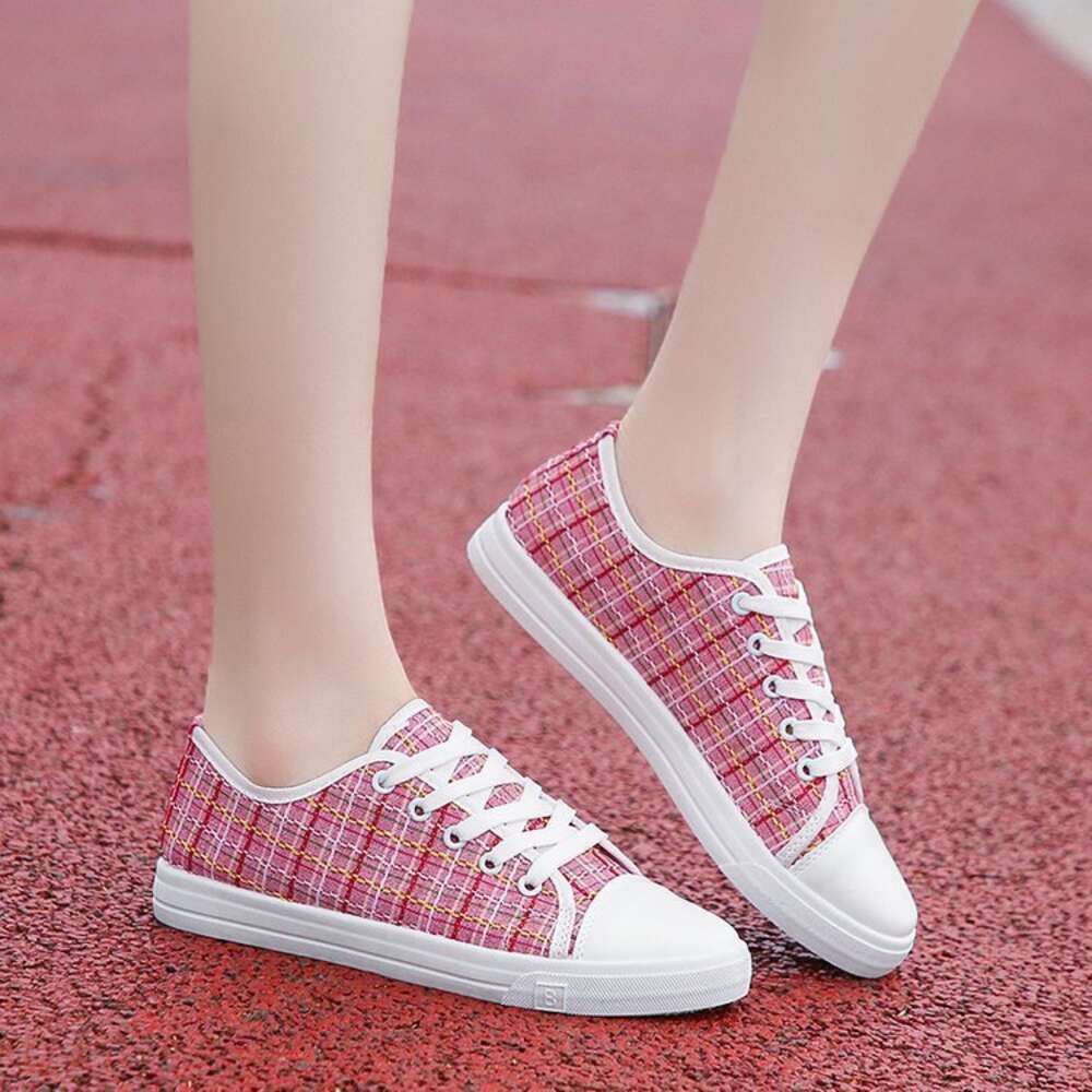2022 Spring and Summer New Women's Board Student Small White Low Top Cloth Canvas Causal Shoes