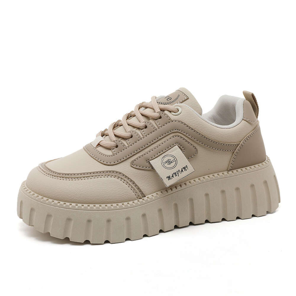 Senchen 2024 Trend Autumn Comfortable Thick Sole Heightening Board Korean Style Student Casual Platform Shoes