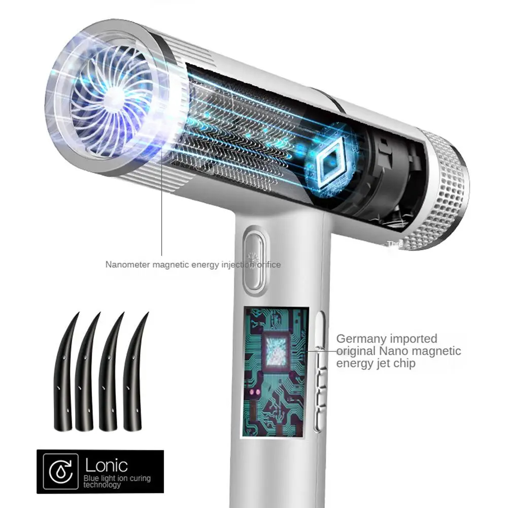 Strong Wind Hair Dryer Diffuser For Hair Dryers Home Appliances High Power Hair Blow Blue Light Anion Anti-static Hair Tools