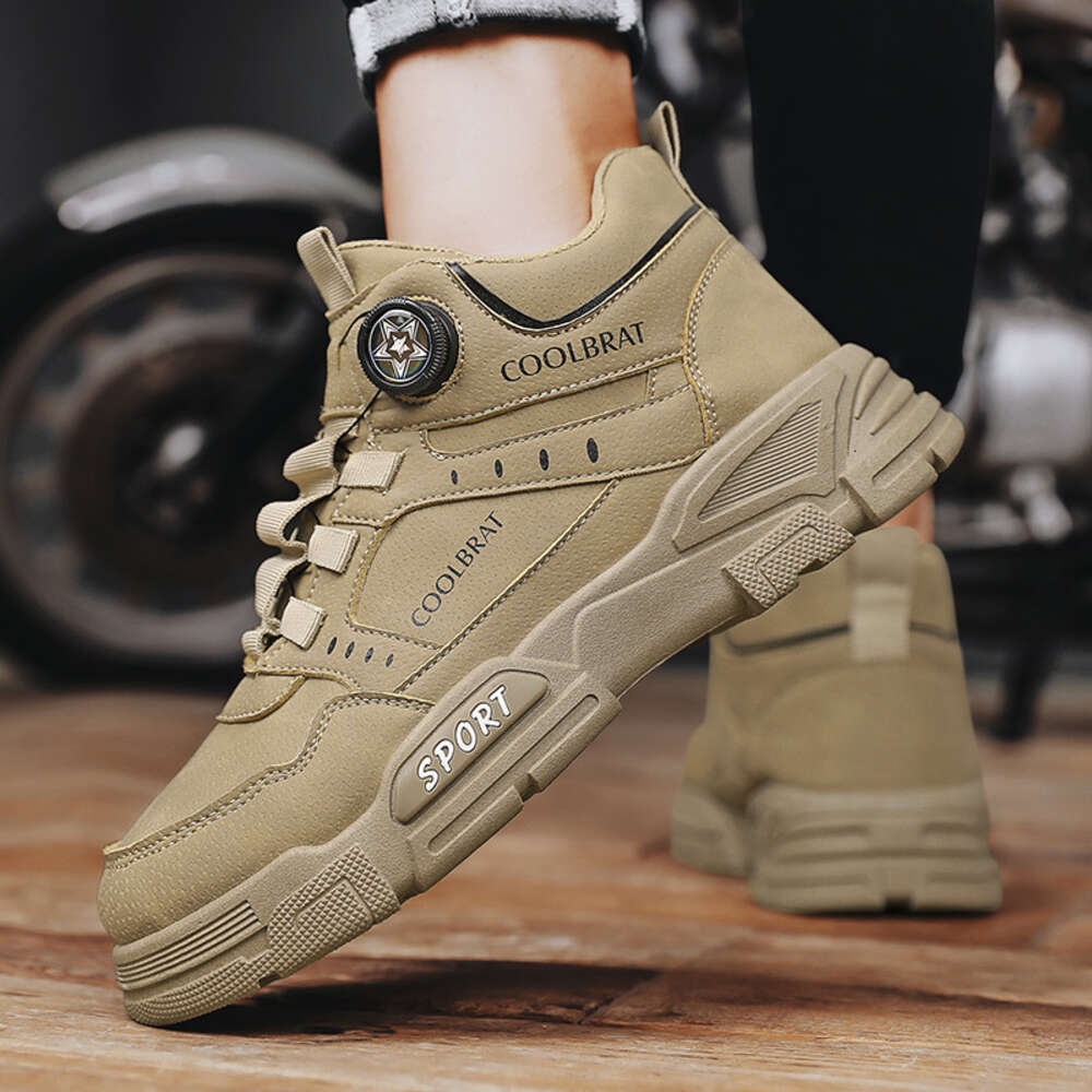 CYYTL Mens Shoes Casual Leather Loafers Outdoor Platform Fashion Designer Sports Hiking Work Tennis Sneakers Ankle Boots