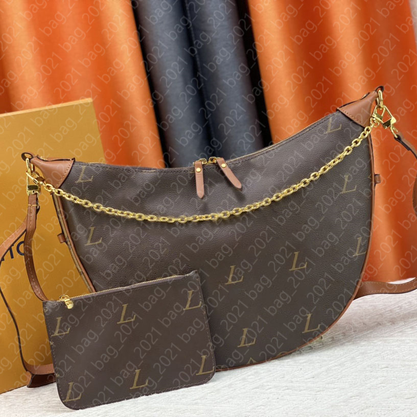 Designer Bags Loop Hobo Moon Bag With Purse Curved Bag Luxury Crossbody Bag Woman Handbag Beach Chain Messenger Bags Wallet Fashion Strap Leather Shoulder Bag M46311