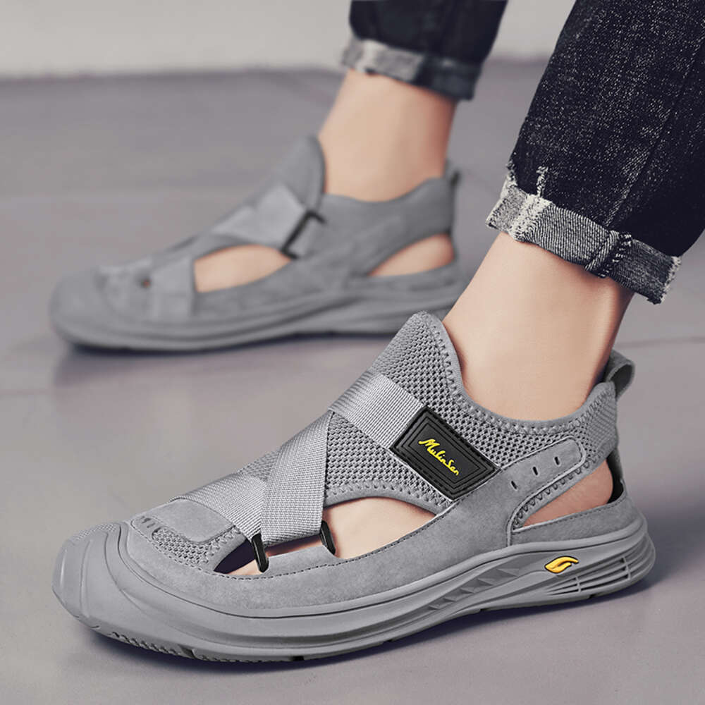 CYYTL Mens Sandals Casual Summer Outdoor Beach Fashion Male Fisherman Shoe Leather Loafers Platform Sport Hiking Slippers