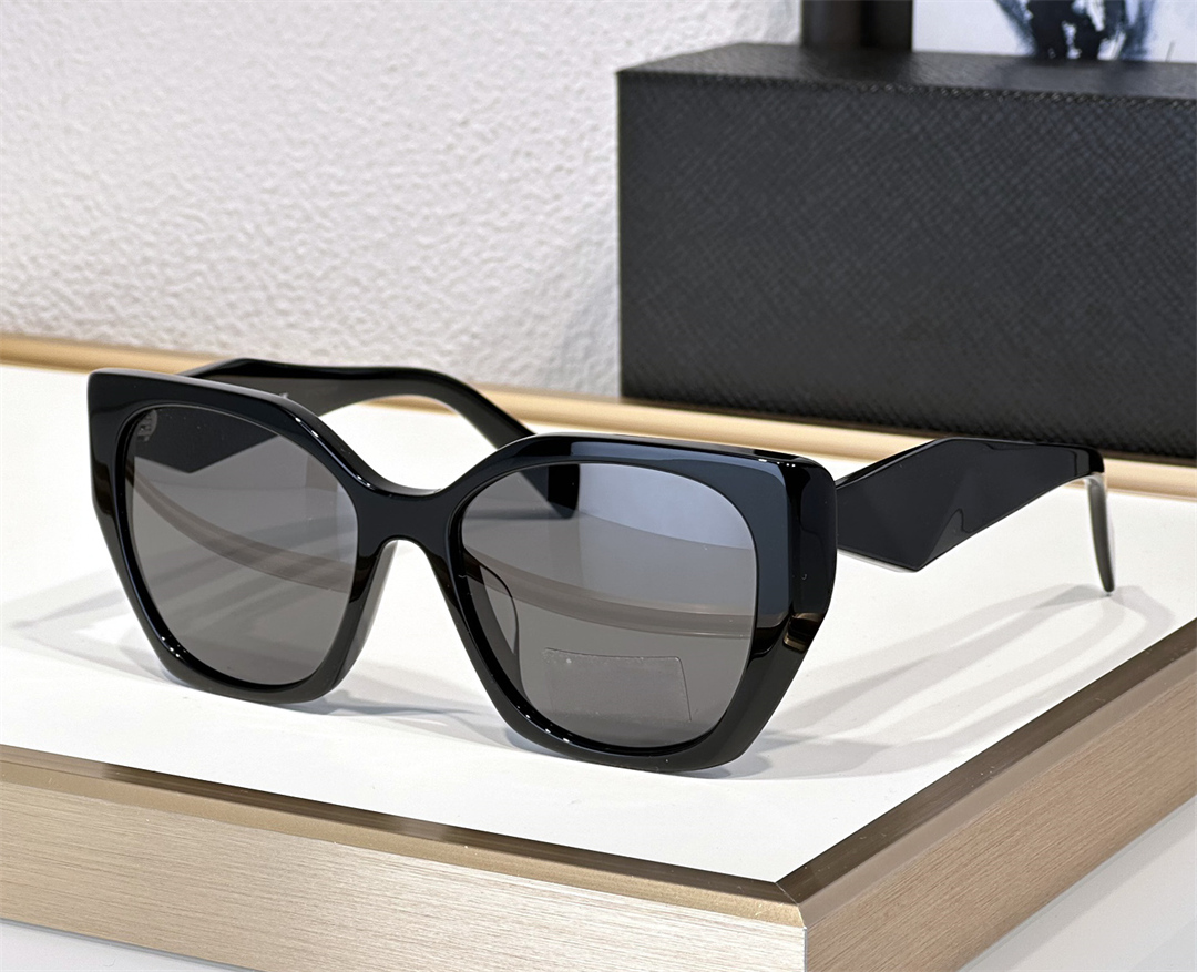 Fashion designer sunglasses for women 19Z elegant butterfly shape Geometric shape cutting glasses summer vintage versatile style UV Protection come with case