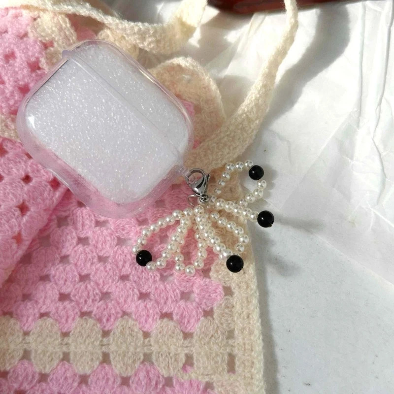 2Pcs Elegant Butterfly Shoe Decoration Bag Keychain Pendant Bowknot Beaded Shoe Buckle Ornament Phone Charm for Party Daily Wear 240615