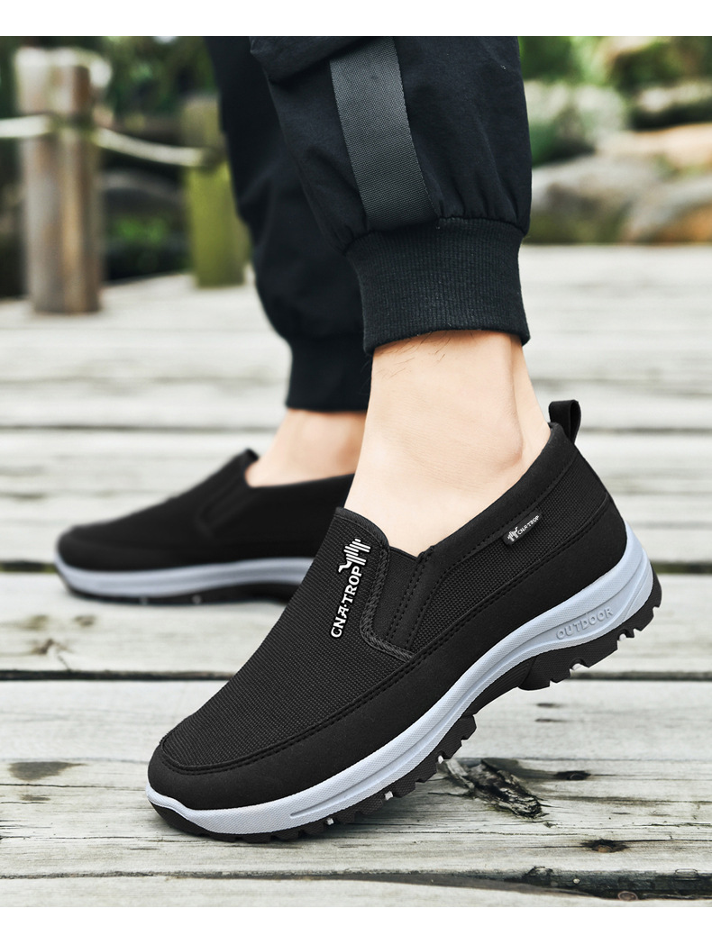 Mesh Ddmysports Men Casual Sports Plus Size Breathable Comfortable Walking Slip On Shoes Triple Dark Blue Free Shipping Outdoor