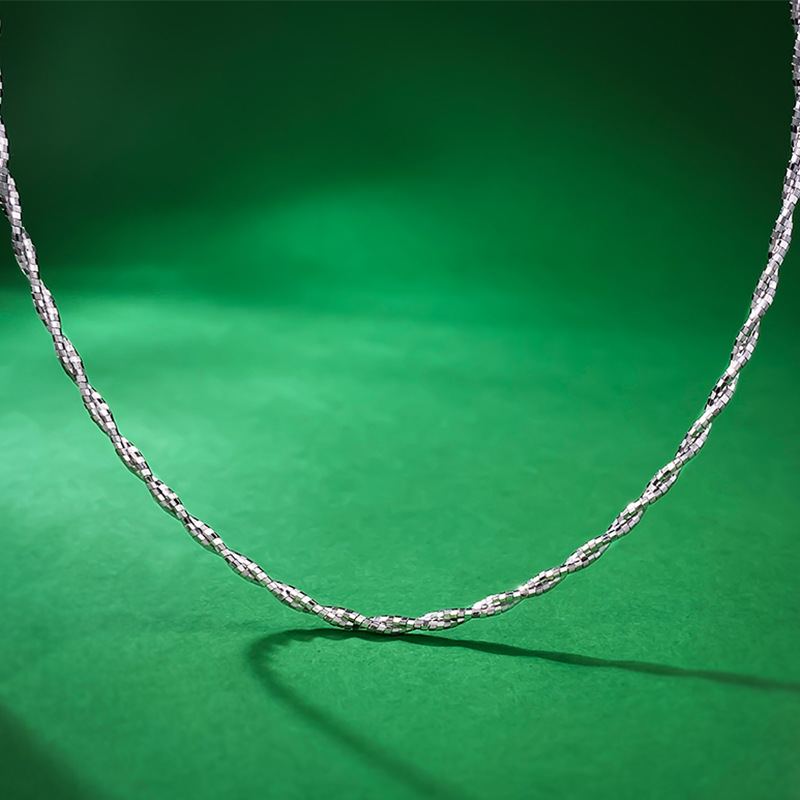 Unique Sterg Sier Starry Necklace, Italian Imported, Gift for Unisex