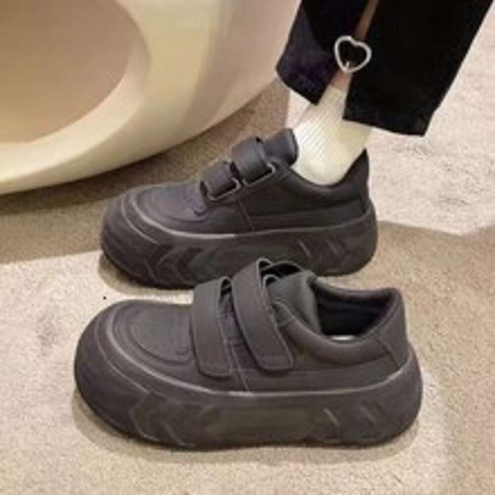 2024 New White Canvas for Women Slip-on Casual Board Shoes Fashion Platform Sneakers