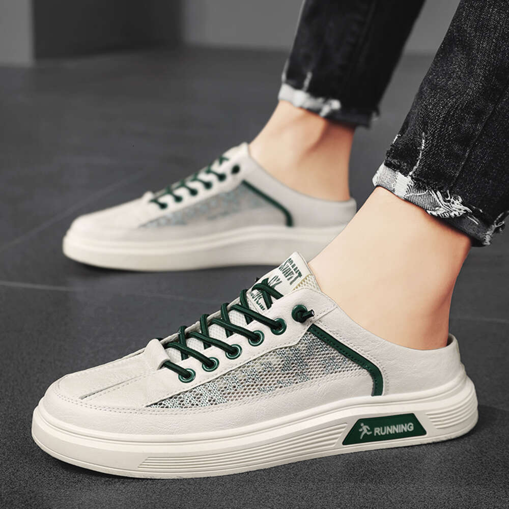 CYYTL Men Shoes Mesh Summer Casual Fisherman Slippers Slip On Loafers Platform Sneakers Fashion Sport Outdoor Tennis Flat