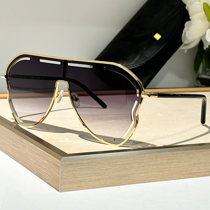 Oversized Metal frame Pilot Sunglasses Men Women Vintage Designer Sun Glasses Gardenia series Outdoor Driving Fashion Gasses UV400