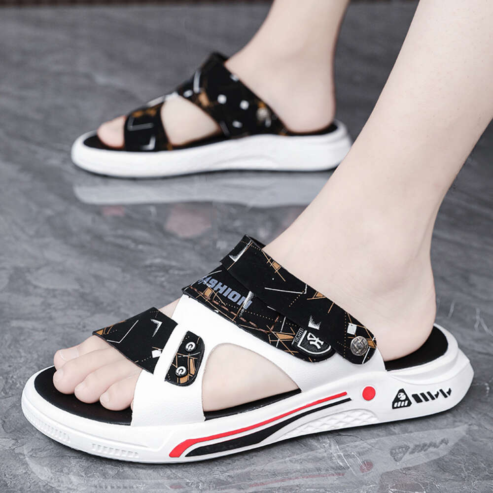 CYYTL Mens Slippers Summer New In Casual Male Sandals Leather Fashion Outdoor Beach Slides Shoes Platform Fisherman Flip-Flops