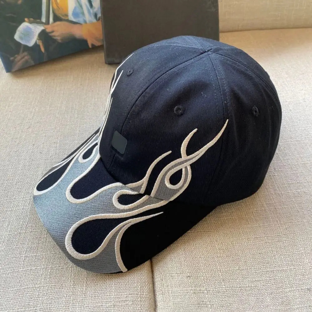 Embroidered Baseball Hat Fashion Hip Hop Cowboy Sun Hat Adjustable Blue Sun Hat Adult 240531bj