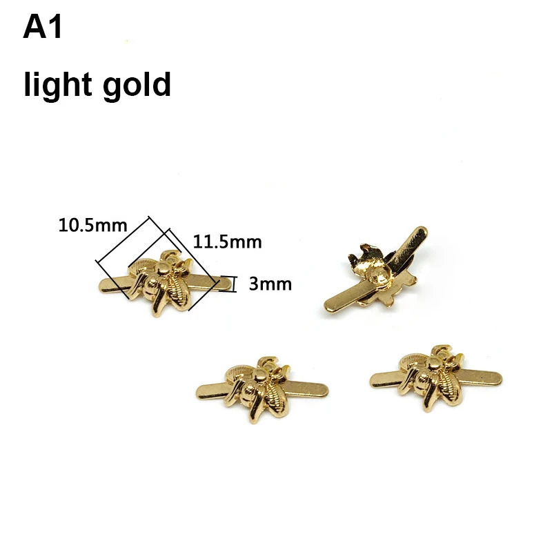 2pcs Metal Bee Shape Decorated Buckle Retro Fashion Bag Clip Buckle Hardware for Leather Craft Bag Handbag Shoe DIY Accessories 240615