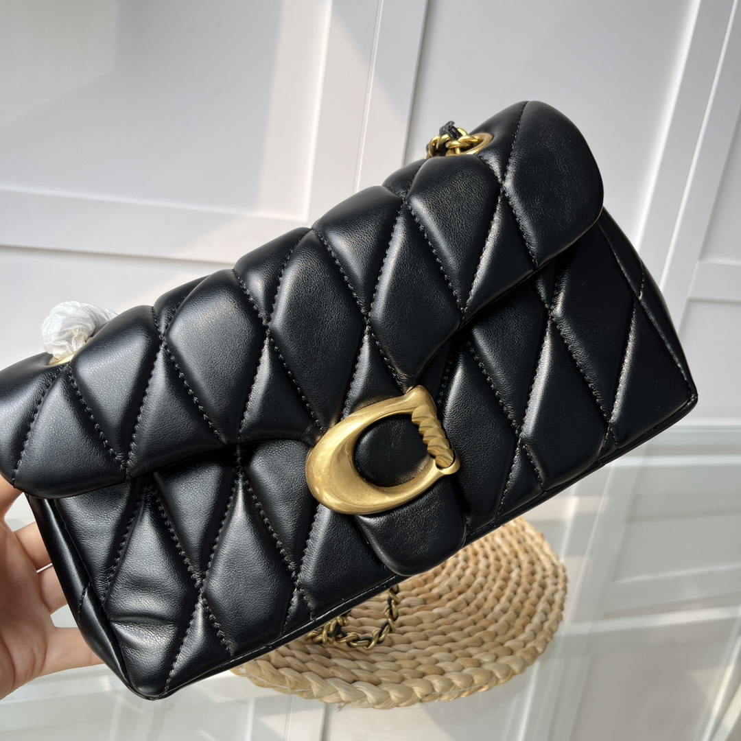 designer handbag tabby shoulder bag women genuine nappa leather quilt thread C letter flap bag with chain christmas handbag crossbody bag denim tabby bag denim purse