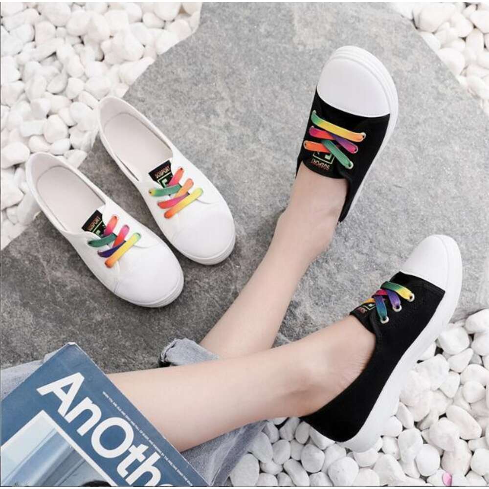 New Fashion with Love Breathable Knitting Shoe Upper Yarn with Classical Canvas Summer Shoes for Girls