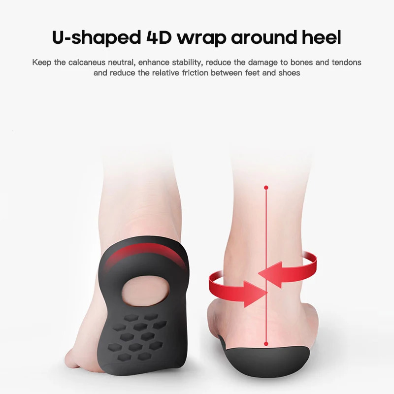 Orthopedic Insoles Ortics Flat Foot Health Sole Pad For Shoes Insert Arch Support Pad For Feet Care Insoles Unisex 1 Pair 240615