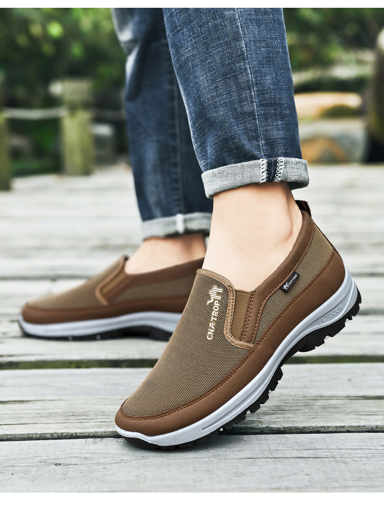 Mesh Ddmysports Men Casual Sports Plus Size Breathable Comfortable Walking Slip On Shoes Triple Dark Blue Free Shipping Outdoor