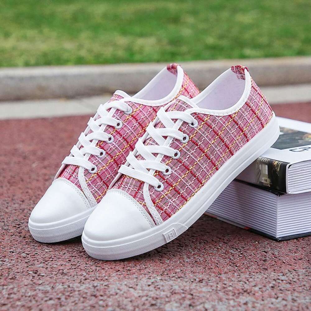 2022 Spring and Summer New Women's Board Student Small White Low Top Cloth Canvas Causal Shoes