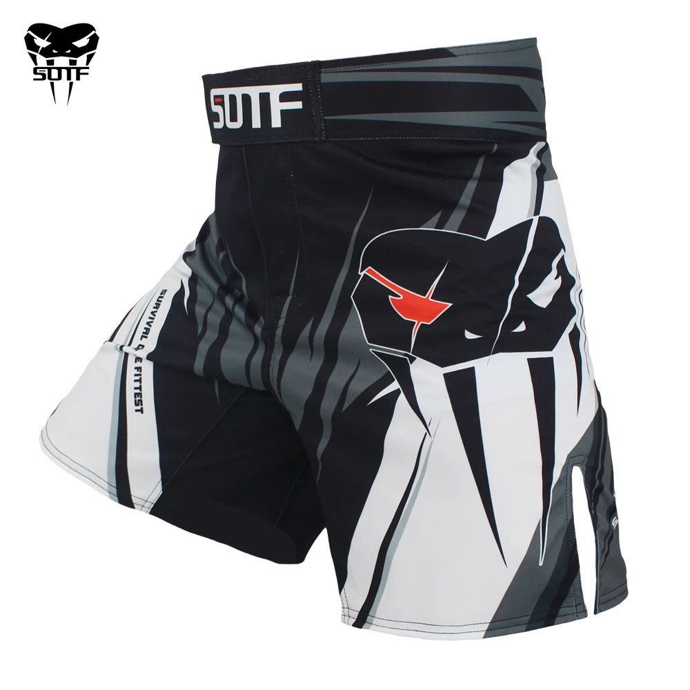 SOTF mma Adults Venomous snake geometric Tiger Muay Thai boxing shorts mma shorts boxing clothing fight shorts sanda 240615