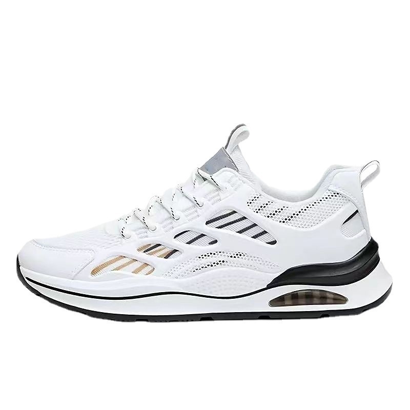 men's Fly woven shoes autumn new sports shoes for men and women Korean version of the trend thick sole shock absorption 4 wo