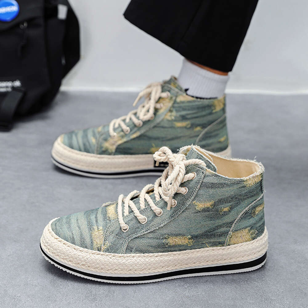 CYTL Canvas Shoes Men High Top Sneakers Casual New In Outdoor Platform Sport Loafers Hiking Designer Tennis Trainers Flat