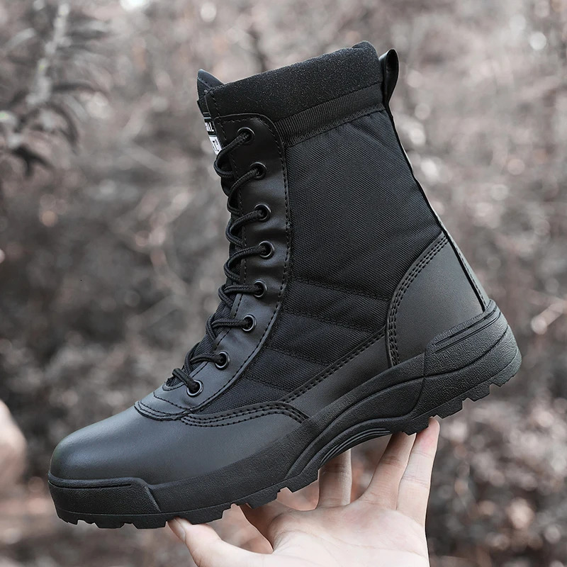 Tactical Boots Men Boots Special Force Desert Combat Boots Outdoor Hiking Boots Ankle Shoes Men Work Safty Shoes 240615