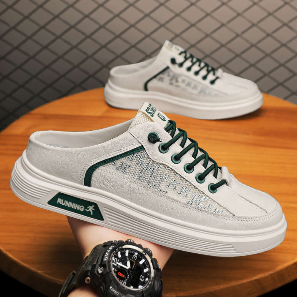 CYYTL Men Shoes Mesh Summer Casual Fisherman Slippers Slip On Loafers Platform Sneakers Fashion Sport Outdoor Tennis Flat