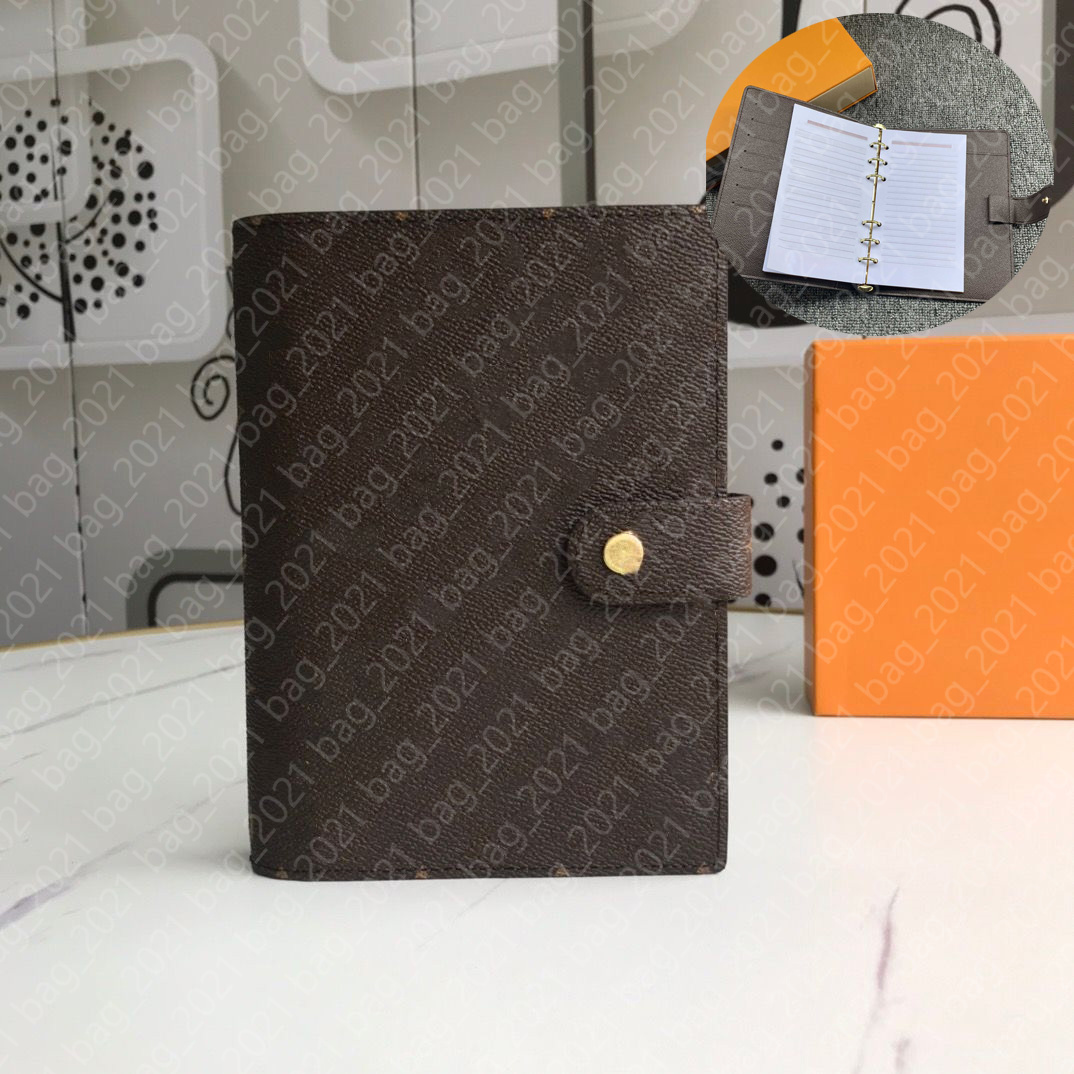 PM MM Agenda Holder Case Planner With Box Large Small Waterproof Ring Notebook Cover Work Meeting Note Calendar Luxury Designer Wallet Credit Card Case Womens