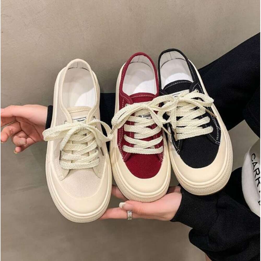 Thick Soled Canvas for Women New Versatile Sports Leisure Board Casual Fashion Running Trendy Shoes Clunky Sneakers