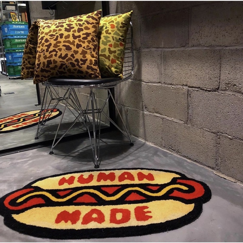 Home Furnishings Art Carpet Human Made Hot Dog Area Rug Hypebeast Collection Parlor Bedroom Playroom Handmade Aesthetics Trending Floor Mat Supplier