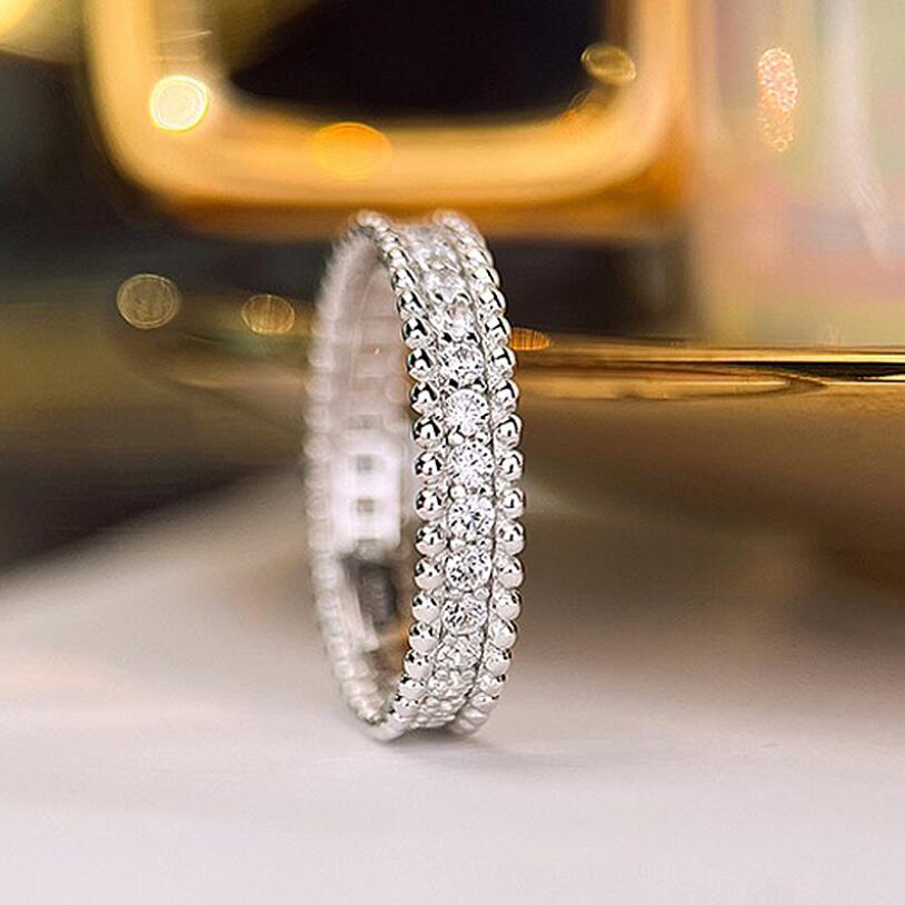 Exquisite 2024 Wedding Band: Sterg Sier Eternity Bridal Ring with Genuine Moissanite c33b