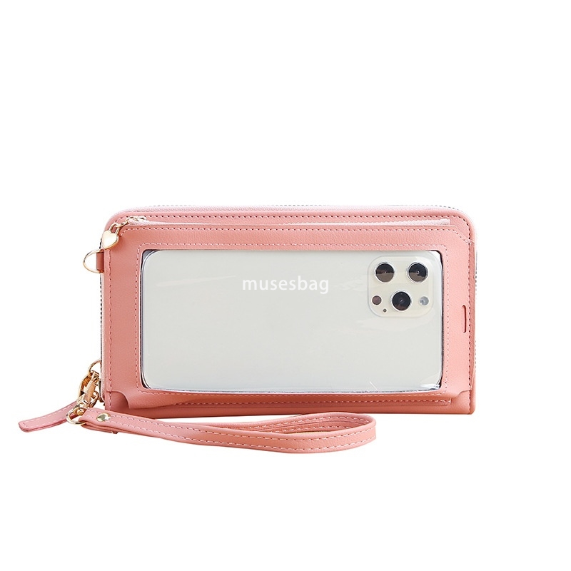 Designer Women's High Quality Elegant and Fashionable Long Wallet Simple and Multi functional Touchscreen Wrist Phone Zero Wallet Korean Portable