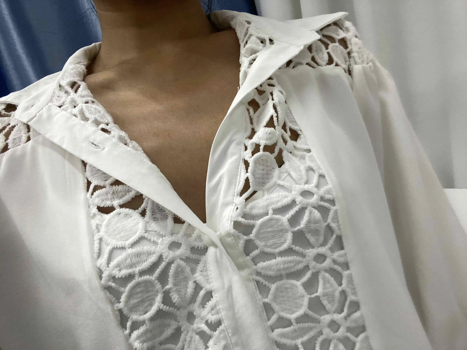 Spring Shirt Dress Guipure Lace Patch with Cami Dresses Women White Wedding Hollow Out Loose Y2k Party Holiday Vestido 240615