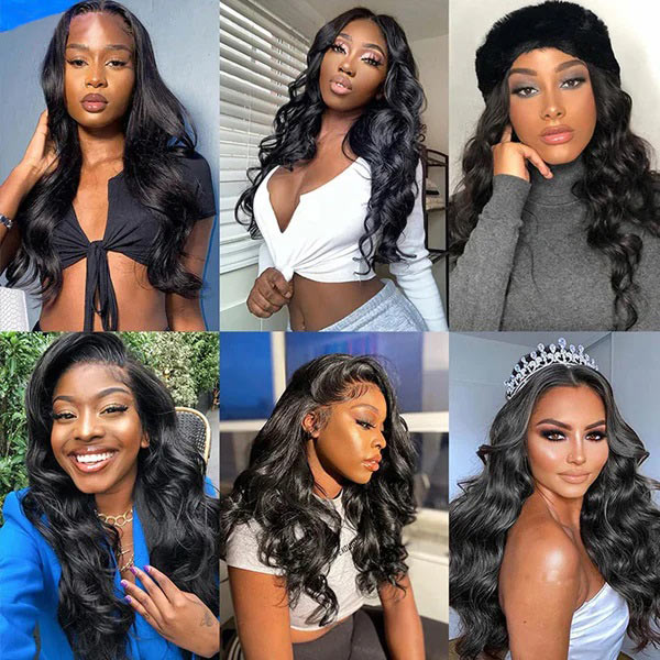 Peruvian Indian Brazilian Natural Black Silky Straight 13x4 Transparent Lace Wig 20 22 24 26 28 Inch 100% Raw Virgin Remy Human Hair