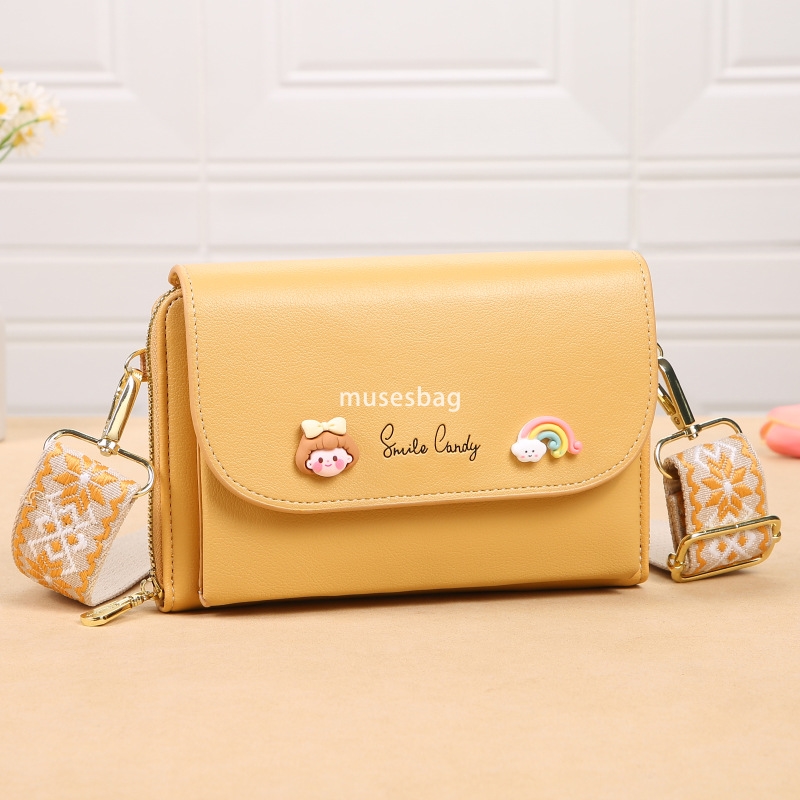 European and American women's designer mobile phone bag Korean version versatile small square bag fashionable woven strap single shoulder crossbo