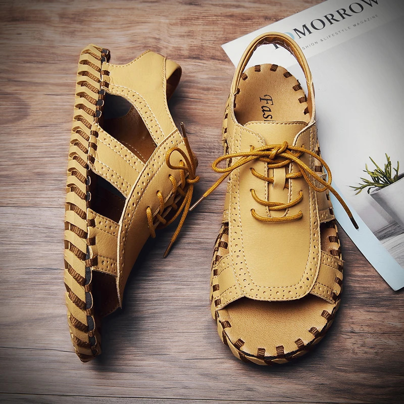 Sandals for mens original shoes mens summer sandals breathable casual mens slippers 240615