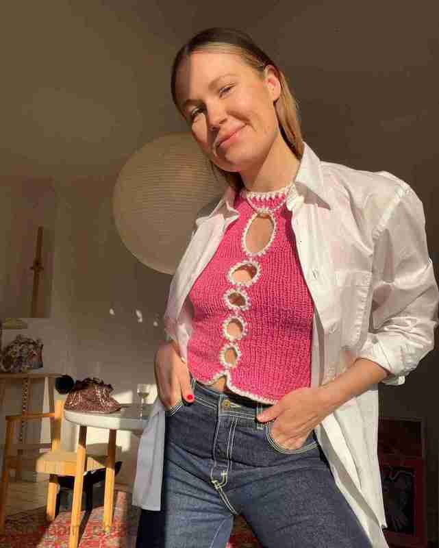 Women vest Spring/Summer Women's Hand Hook Hollow Knitted Tank Top Sleeveless T-shirt Tanks Camis tees tops