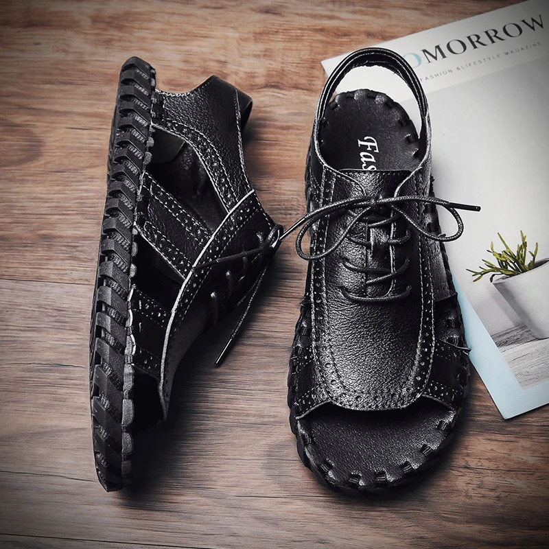 Sandals for mens original shoes mens summer sandals breathable casual mens slippers 240615