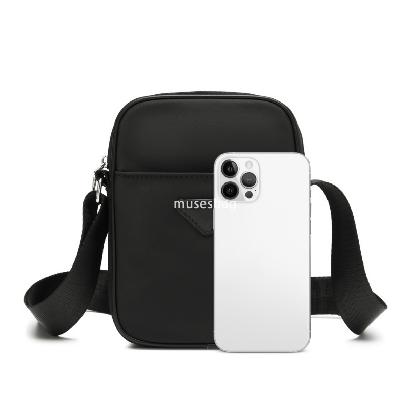 Fashionable and versatile high-quality fabric phone for both men and women zero wallet retro crossbody simple mini versatile small bag vertical phone