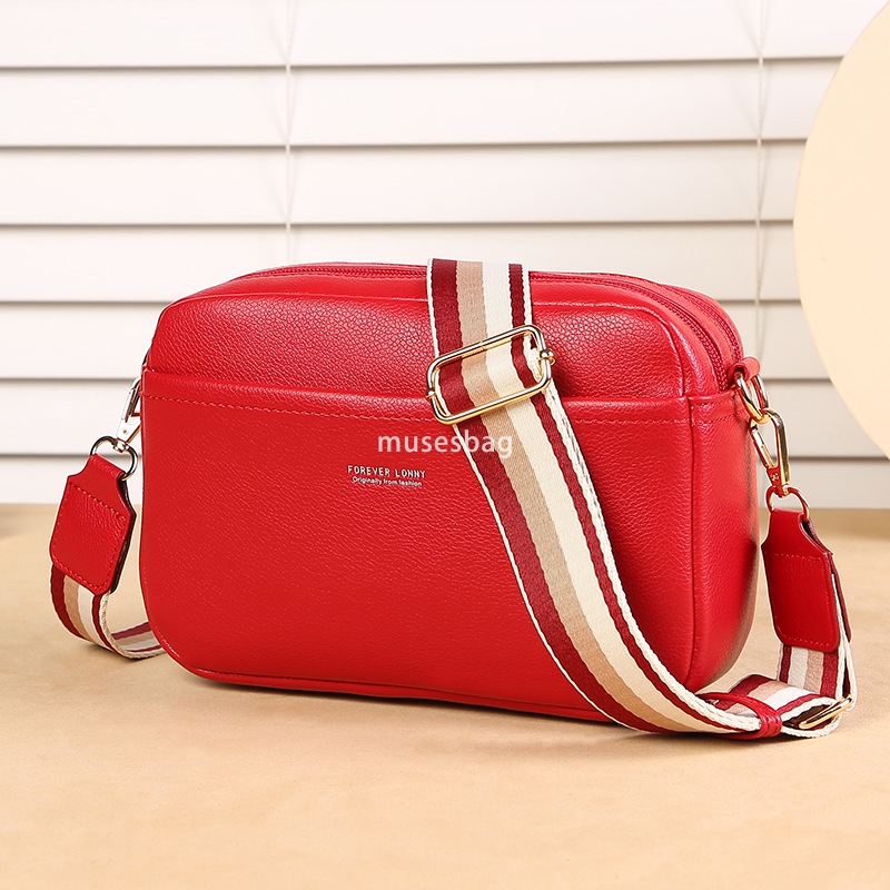 Designer Women's High Quality Fashionable and Practical Lightweight Bag Cross border Solid Color PU Retro Multi functional Crossbody Bag Single S