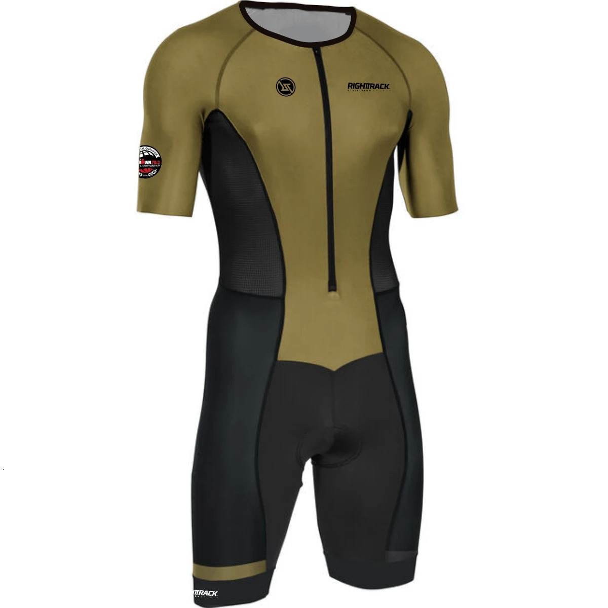 RIGHTTRACK Trisuit Mens Summer Triathlon Race Short Sleeve Skinsuit Clothing Swimming Cycling Running Competition Apparel 240620