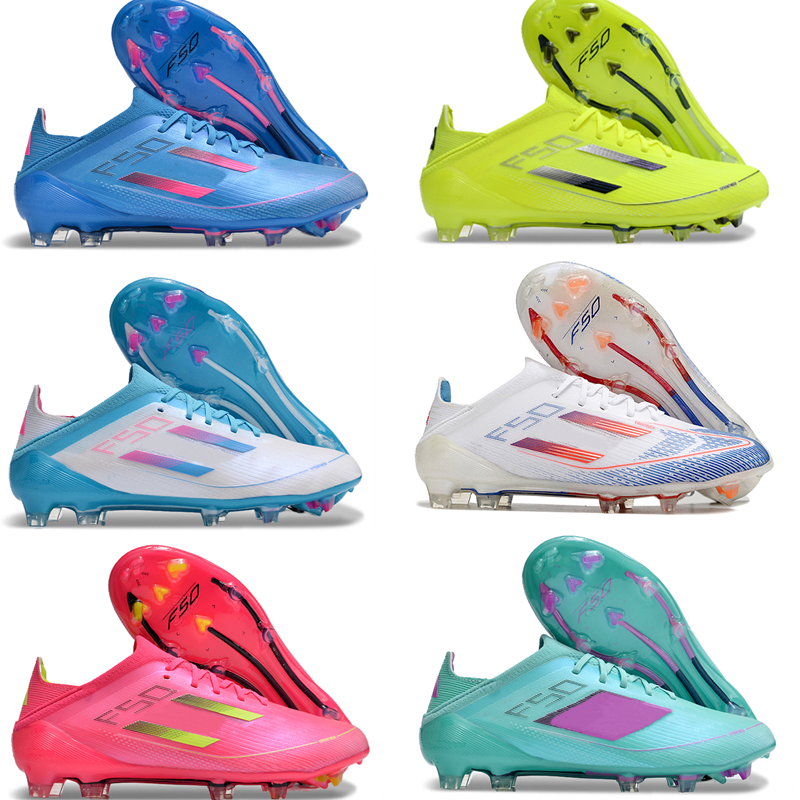 Big Kids Youth Junior F 50 Soccer Cleats Advancement Pack FG Lace up Football Boots Children Shoes Chuteiras De Futebol