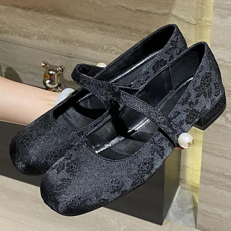 Fashion Buckle Strap Flats Women Mary Janes Shoes Female Soft Footwear Lolita Style Flats With Shoes For Ladies In 2024 240617