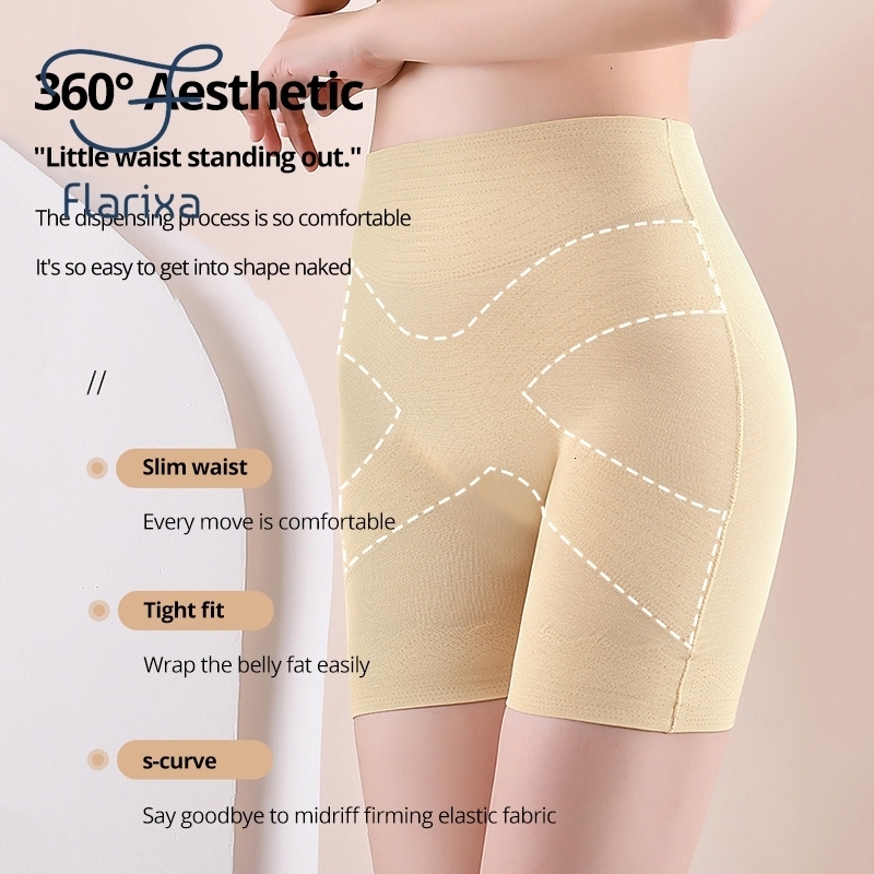 Breast Form Flarixa Bady Shaper Short Butt Lifter Women Shapewear Tummy Control Female High Waist Trainer Body shaper Panties Corset Abdomen y230812