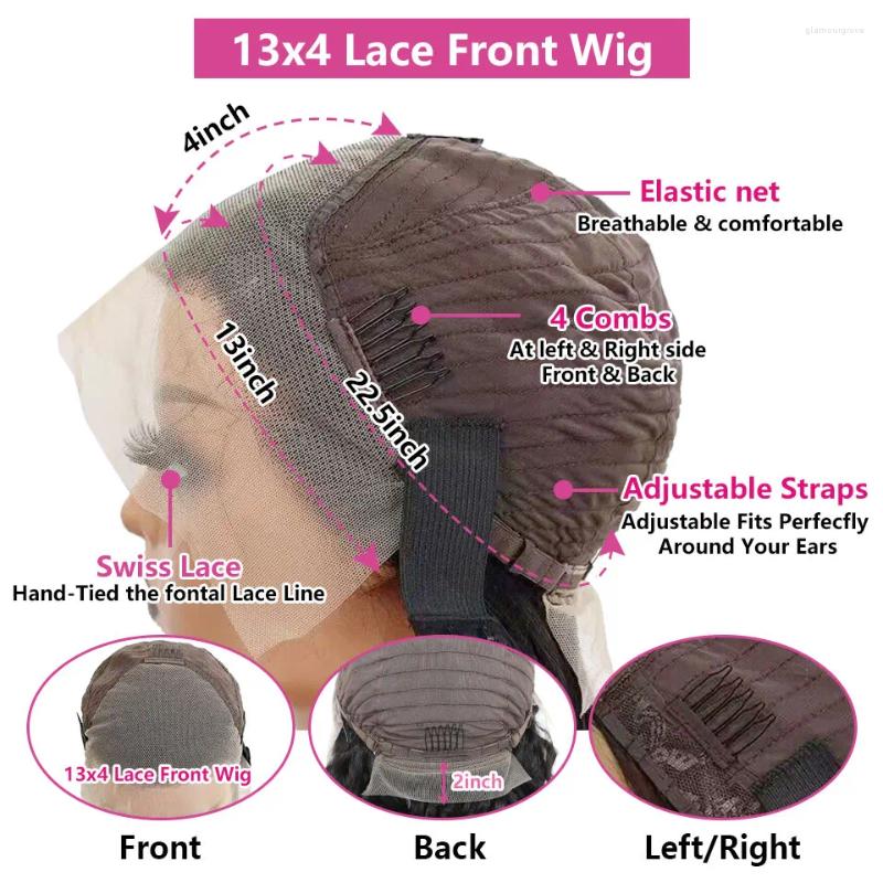 13X4 613 Blonde Bob Hair Wig Human Hd Lace Frontal Brazilian Straight Front For Black Women