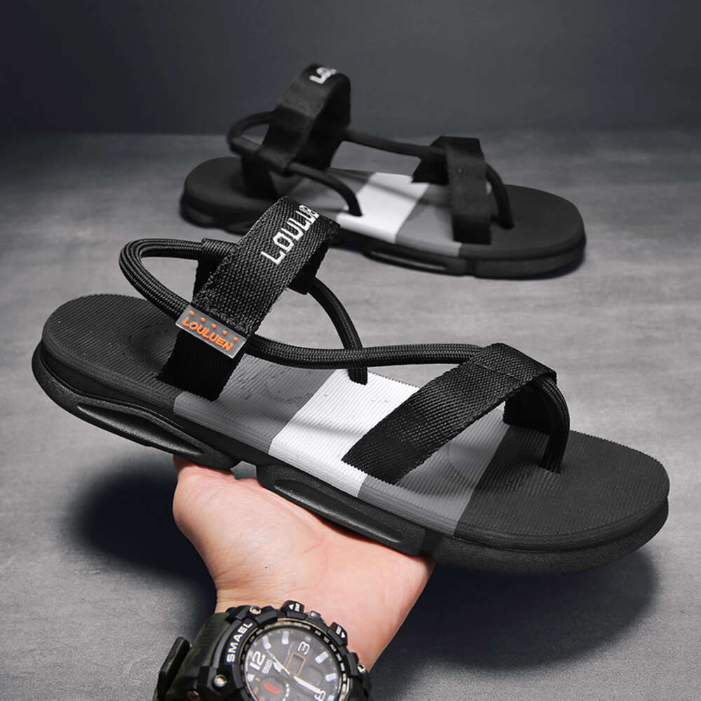 2023 Wholesale Designer Flat Sandal Men Summer Fashion Outdoor Flip-flops Custom Slippers with Soft Beach Sandals